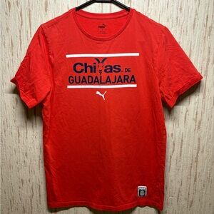 * Chivas de Guadalajara x Puma stitched puma logo orange tee size men’s Medium